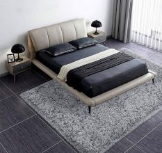 Modern Grey Shaggy Bedroom Mat